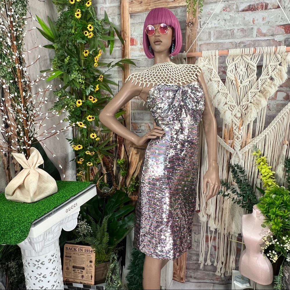 Sequin Bow Dress - image 1